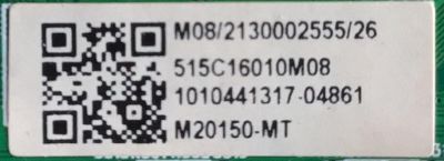 KIT DE TARJETAS PARA ONN·ROKU TV 4K·UHD·HDR / MAIN MS16010-ZC01-01 / 515C16010M08 / M20150-MT / 2E01413C0 / T-CON 55.65T59.C01 / 5565T59C01 / 65T55 C0G CTRL / FUENTE TV6505-ZC02-01 / E021M455-A4 / PANEL T650QVN08.4 / MODELO 100012587 (65 PULGADAS) - Imagen 3